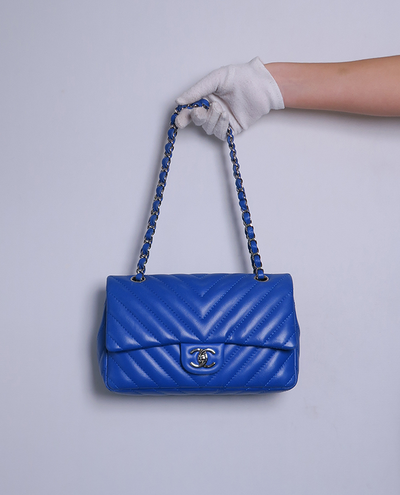 Chevron Flap Bag, &pound;2,300, Handbags, Front view